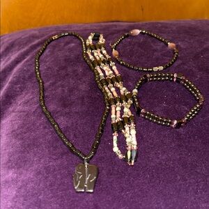 Hematite jewelry lot